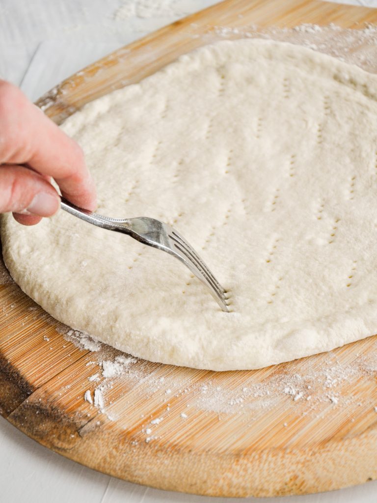 preparing dough 